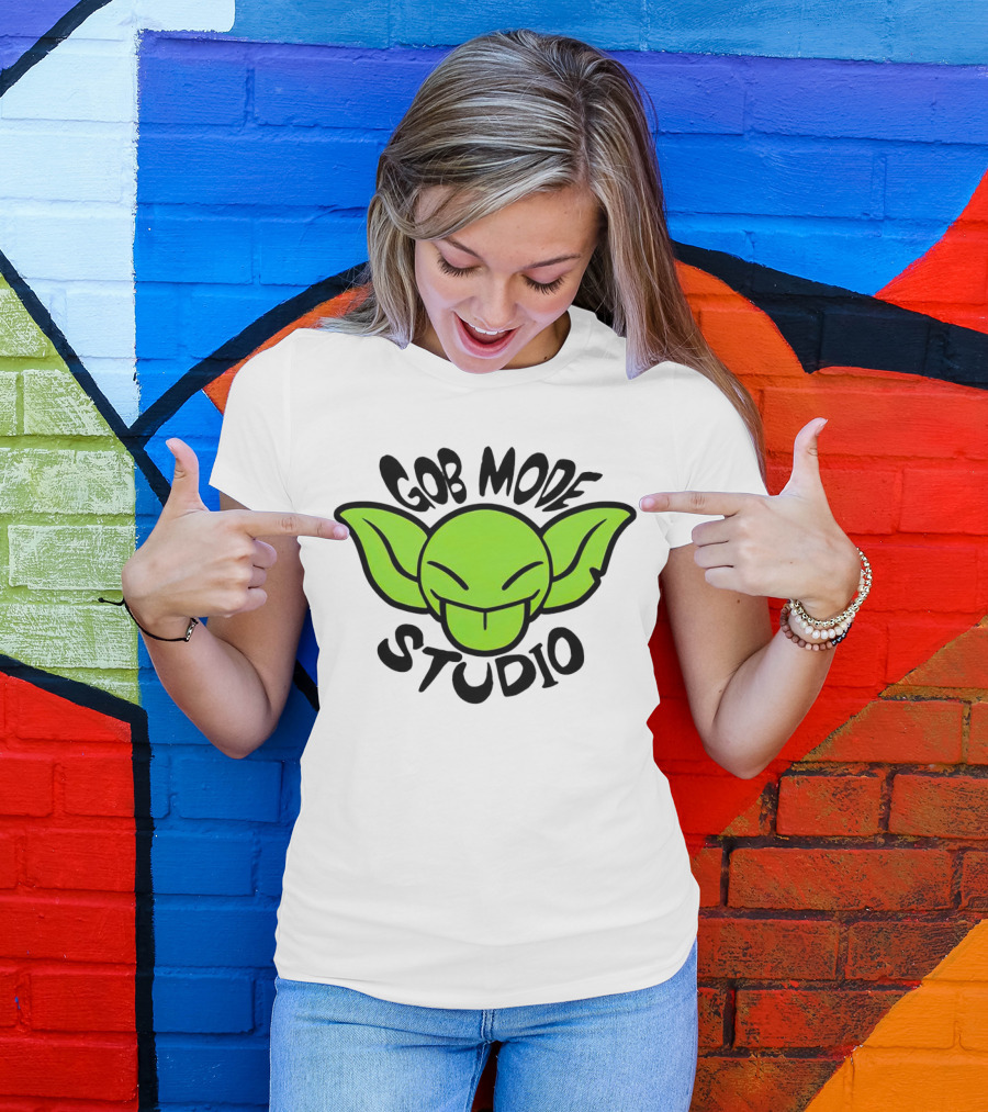 Gob Mode Studio Green Goblin Cartoon Face T-Shirt