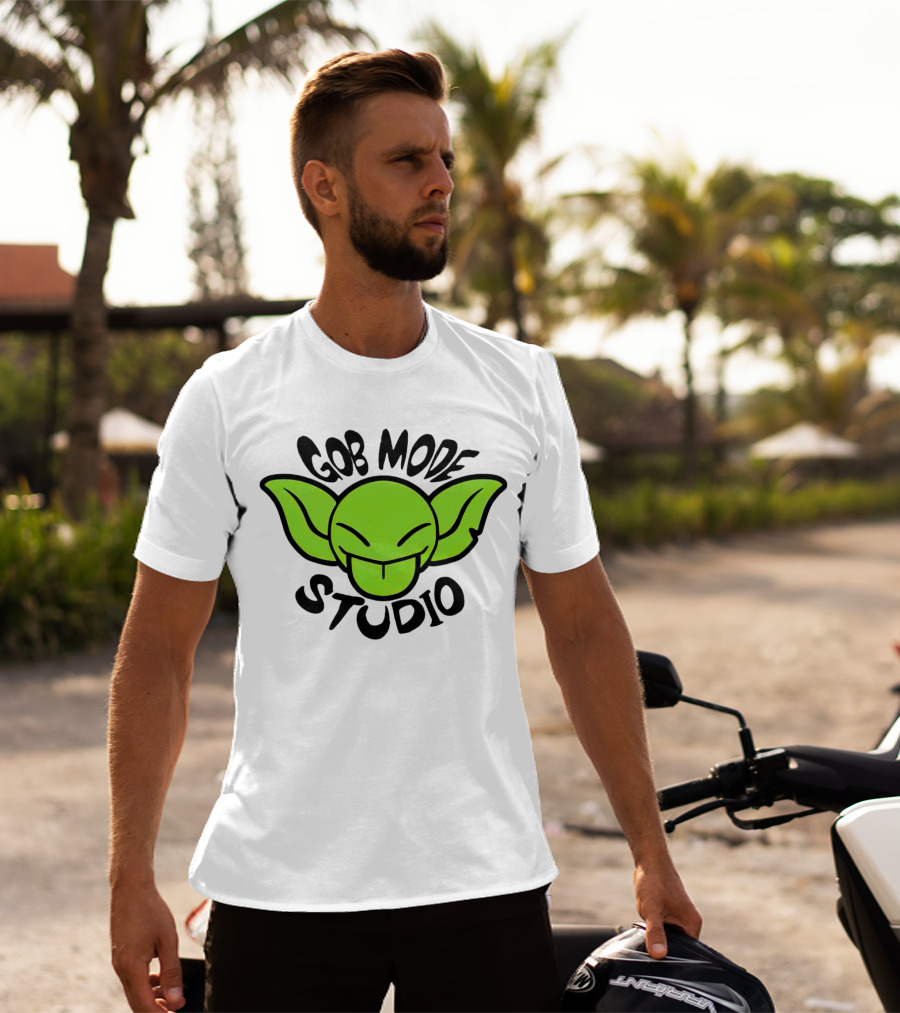 Gob Mode Studio Green Goblin Cartoon Face T-Shirt