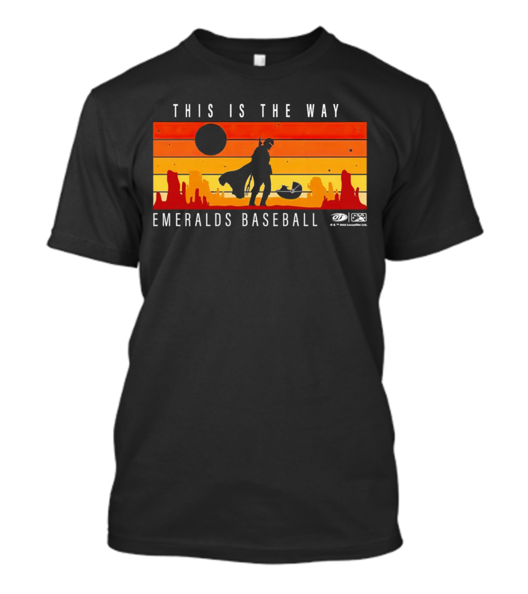 This Is The Way Eugene Emeralds Baseball Star Wars Mandalorian Sunset Scene T-Shirt