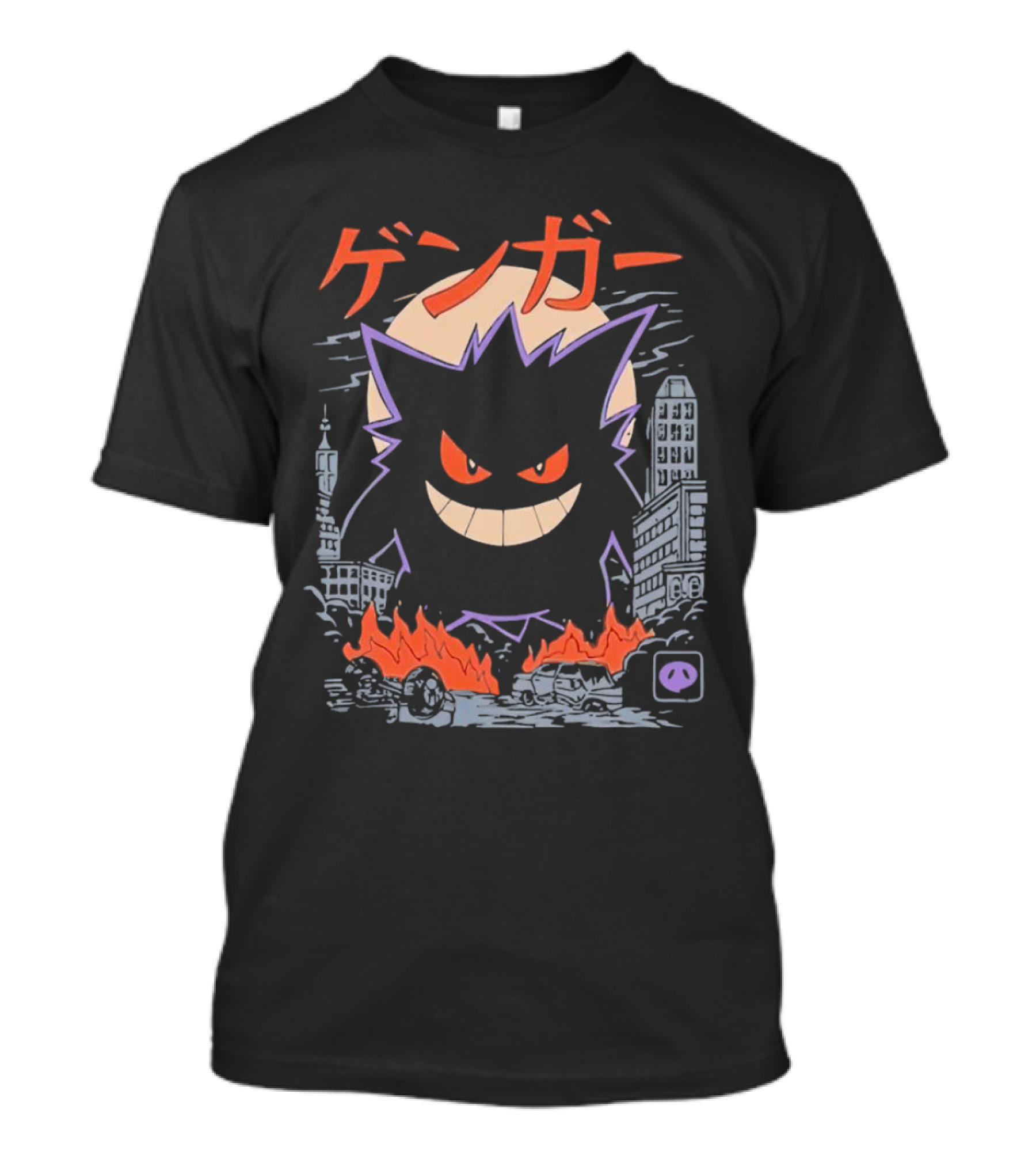 Gengar Urban Cityscape Destruction T-Shirt