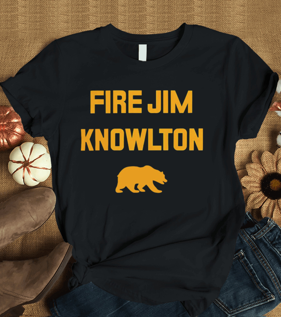 California Golden Bears Fire Jim Knowlton Bear T-Shirt
