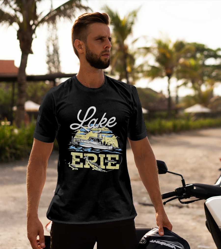Lake Erie Boat Fishing T-Shirt