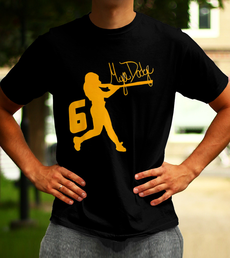 Mya Dodge Missouri Tigers Softball Signature Player Silhouette Number 6 T-Shirt