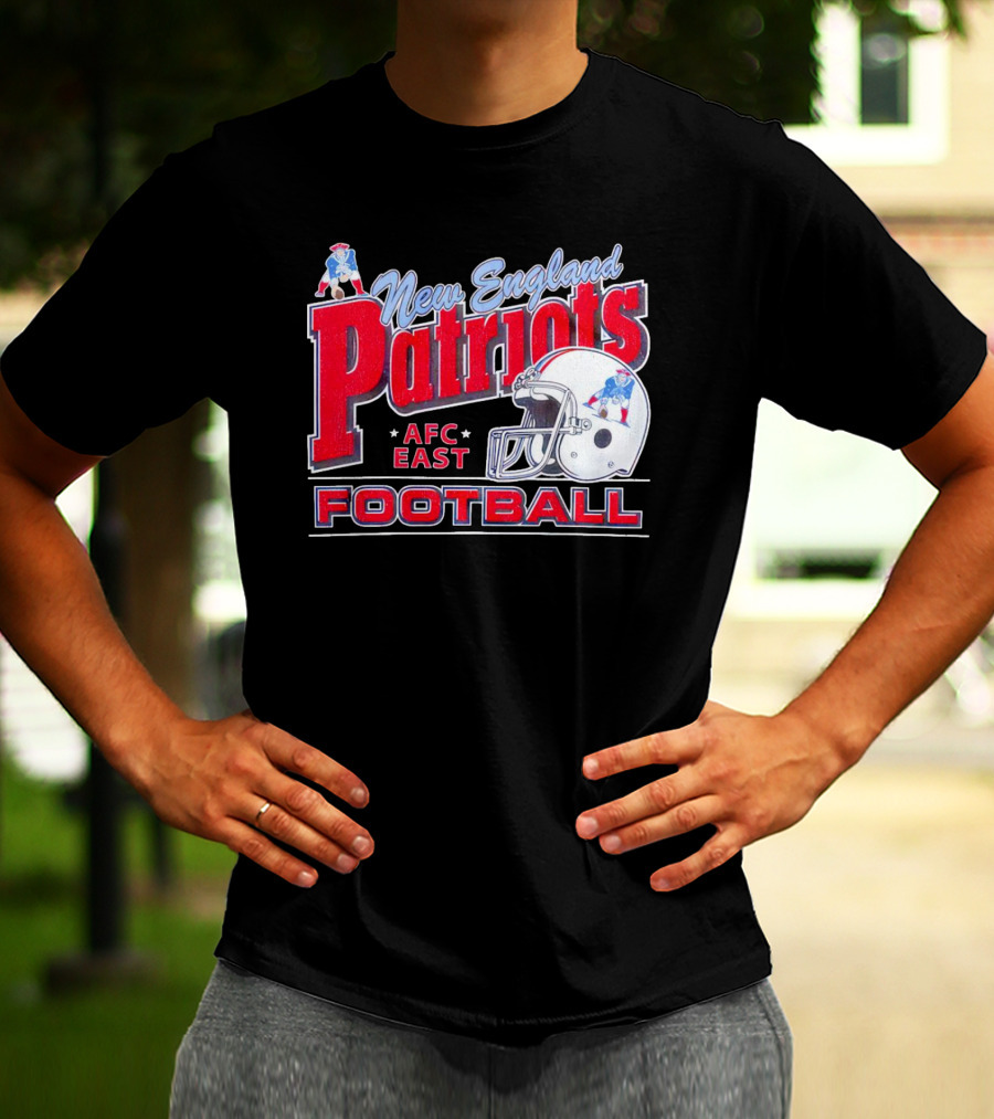 New England Patriots AFC East Football Helmet T-Shirt
