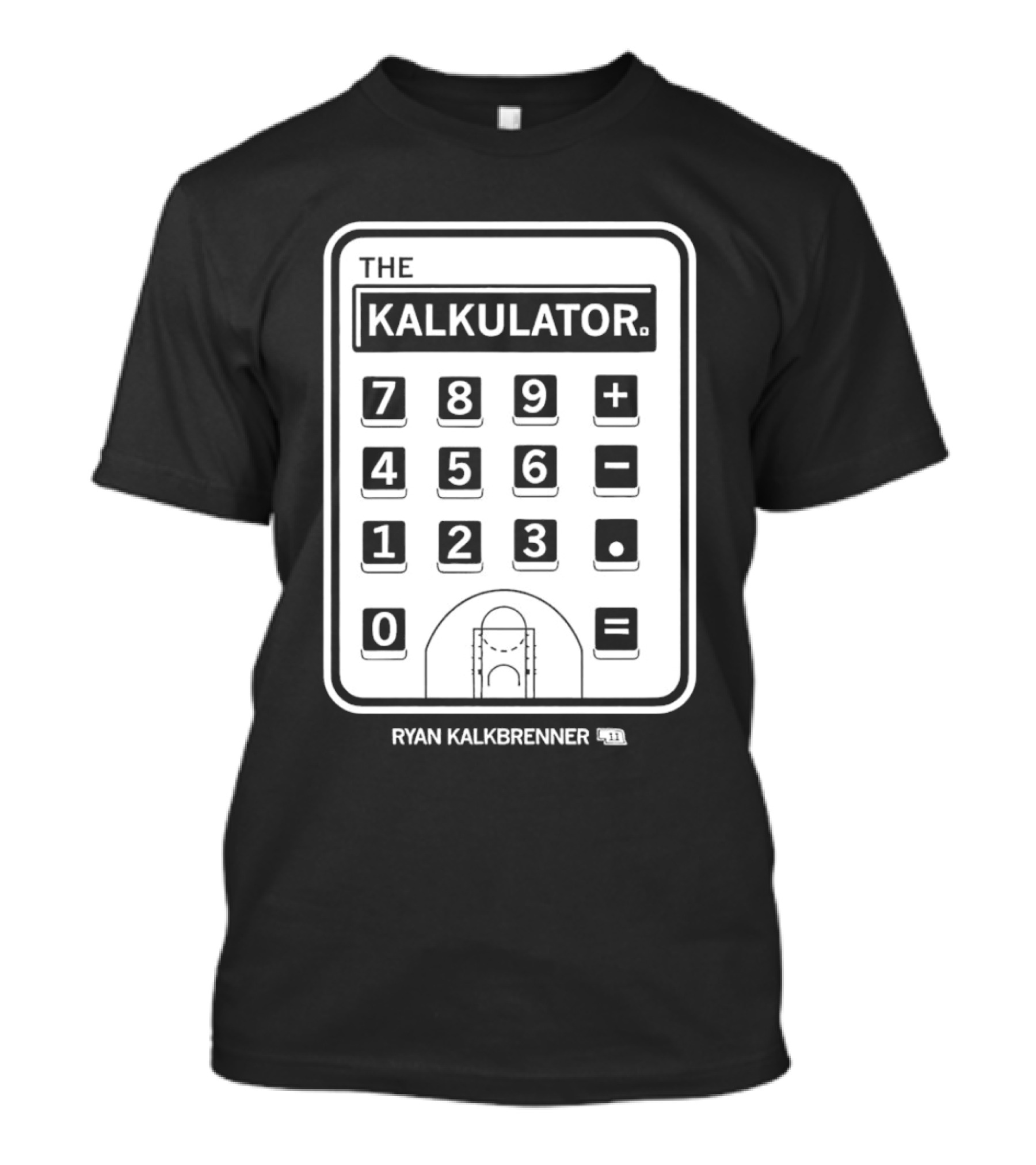 Ryan Kalkbrenner The Kalkulator Basketball Court Number 11 T-Shirt
