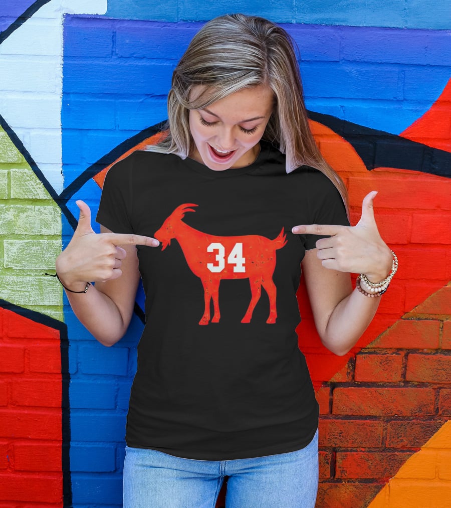 Walter Payton 34 Chicago Bears GOAT T-Shirt