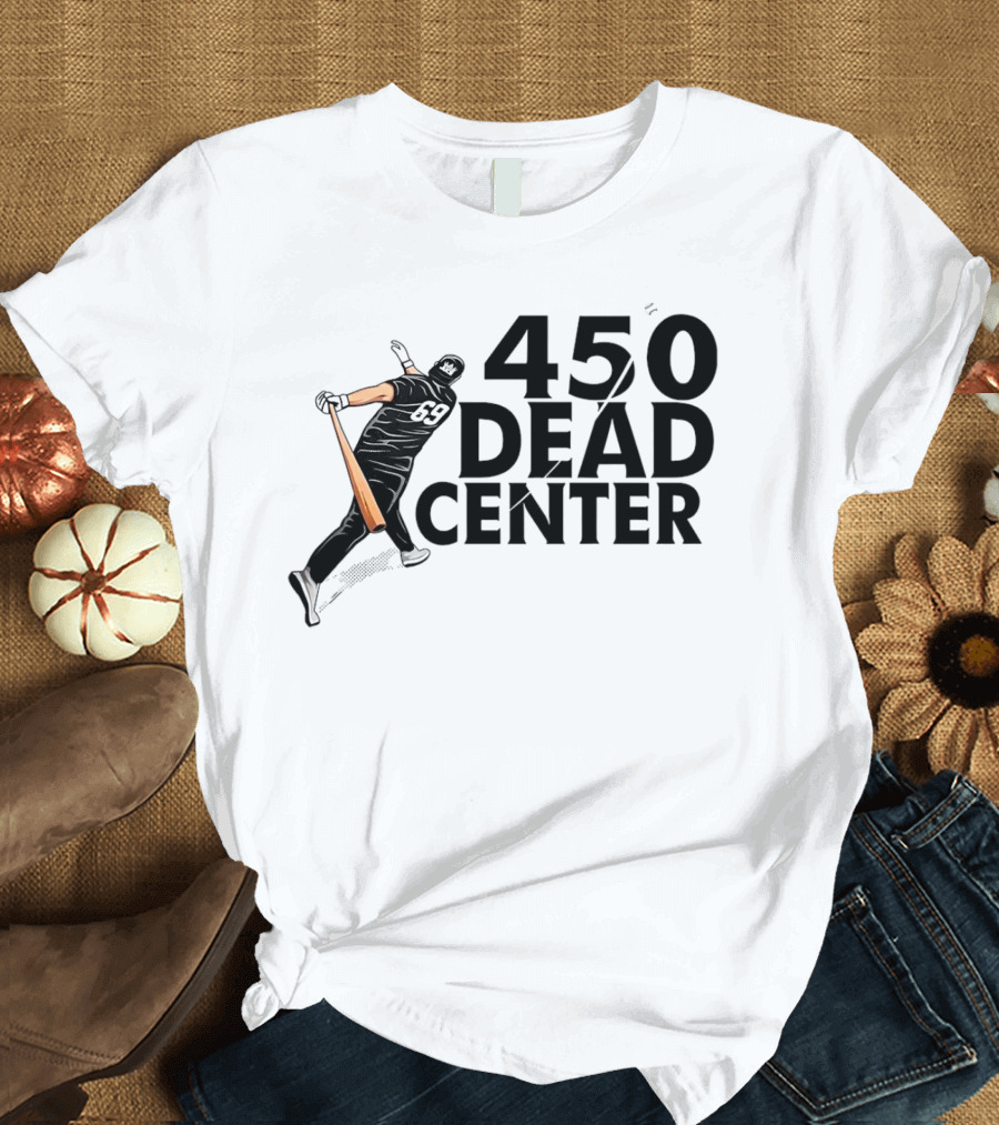 450 Dead Center Baseball Player Swinging T-Shirt