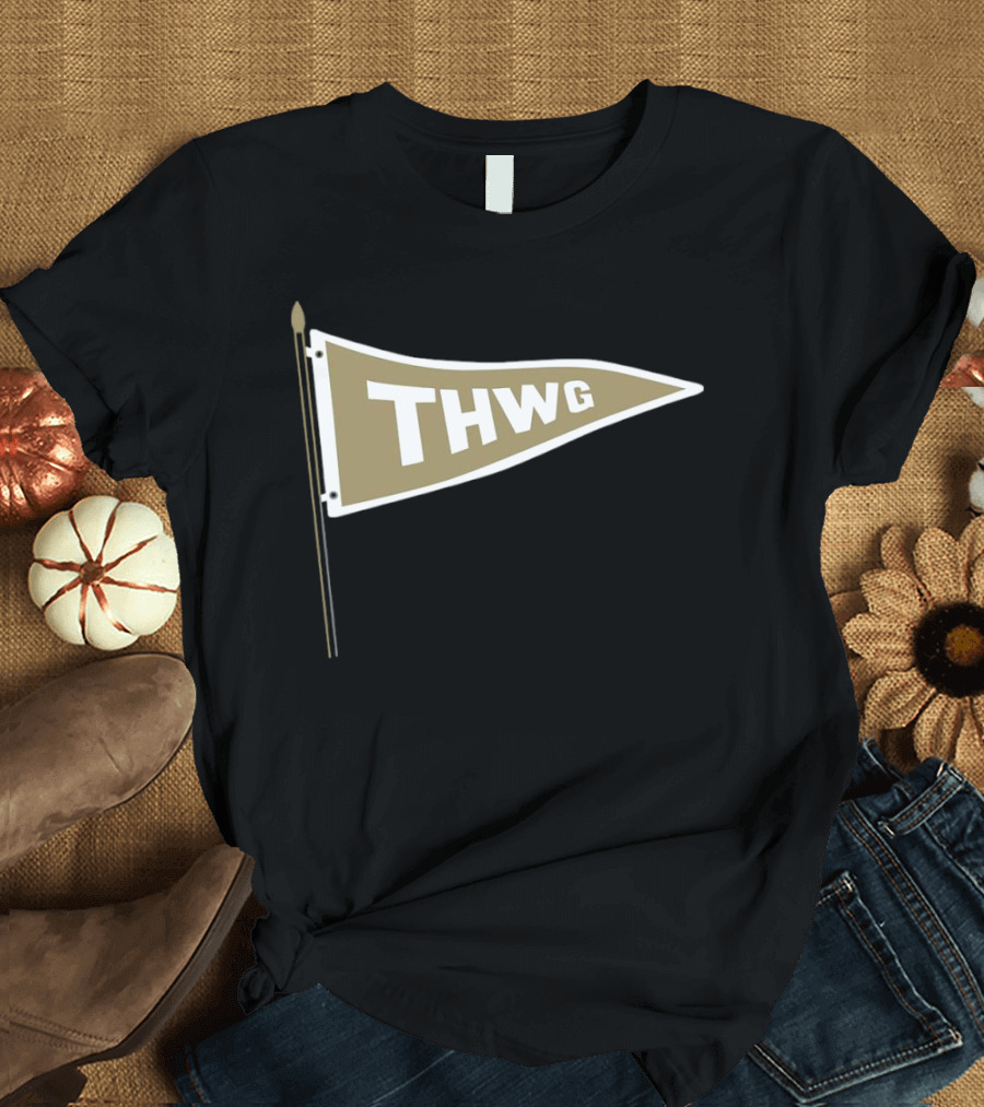 Georgia Tech THWG Gold Pennant Flag T-Shirt