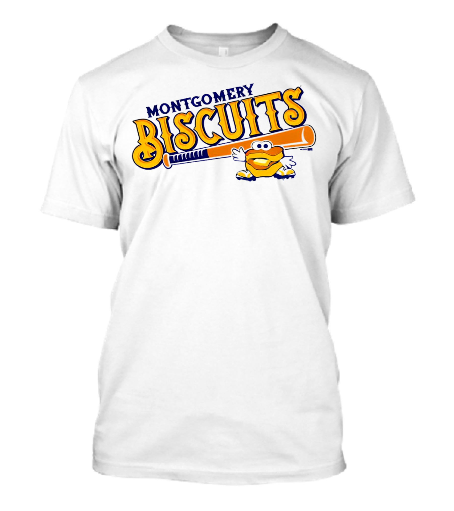 Montgomery Biscuits Biscuits Baseball Bat Biscuits Mascot T-Shirt