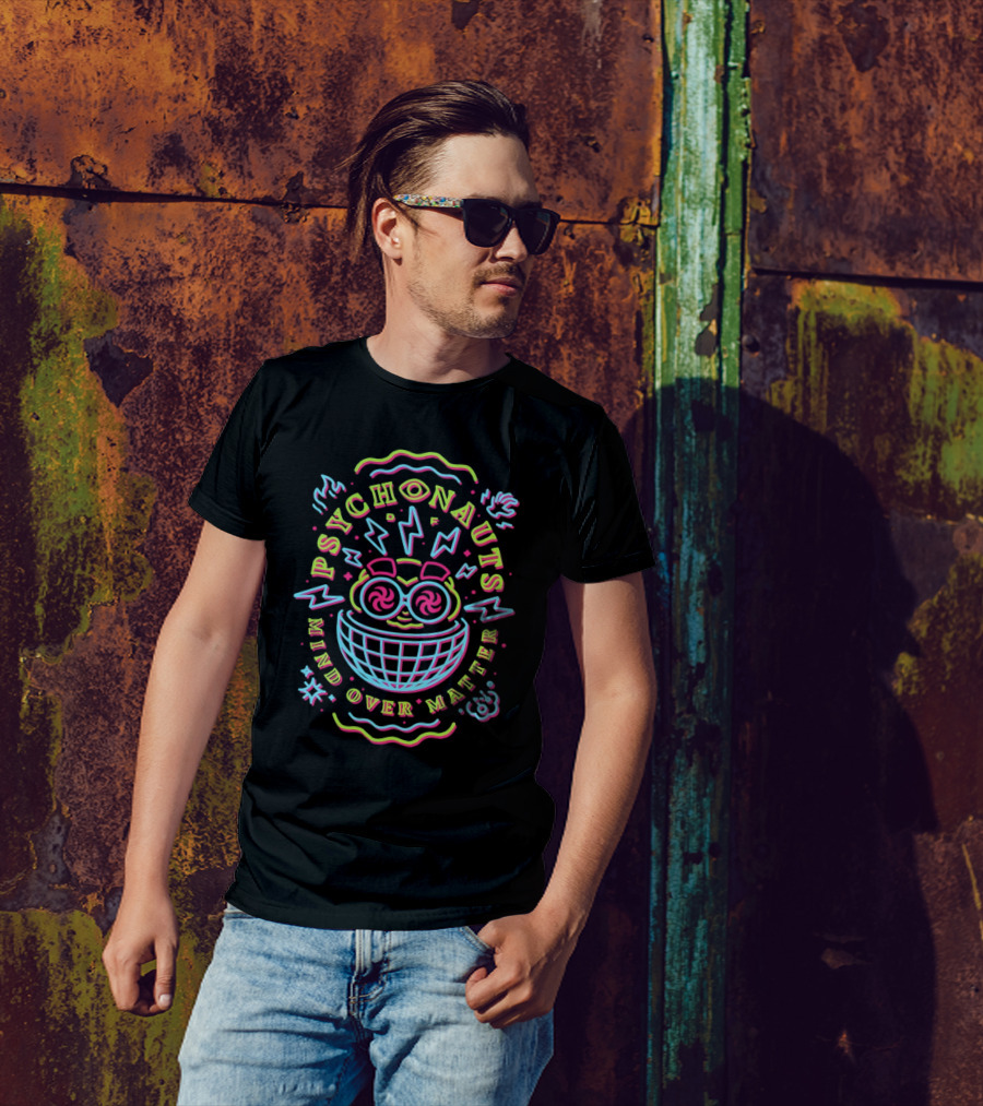 PSYCHONAUTS Mind Over Matter Neon T-Shirt