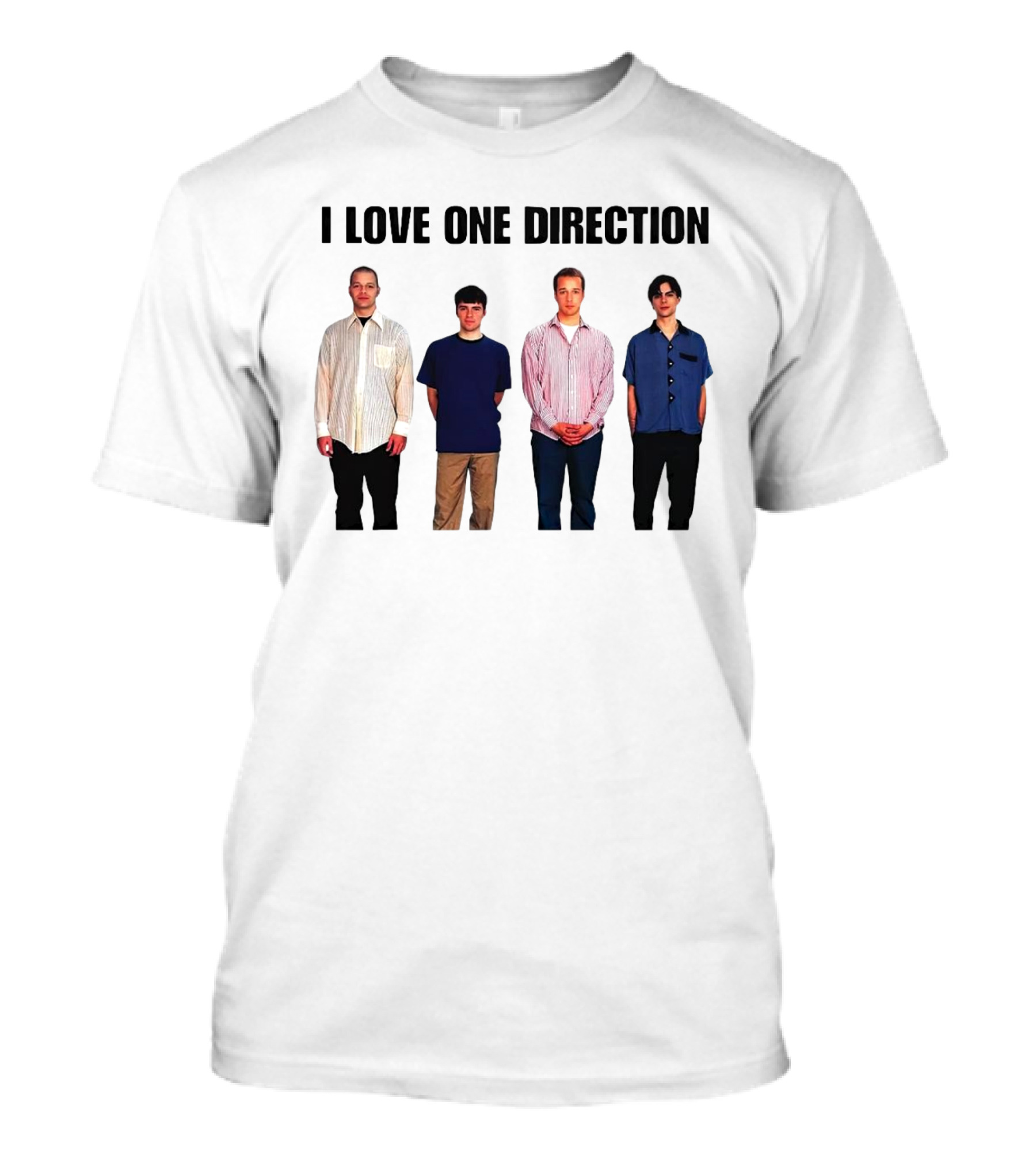 I Love One Direction Plaatse Nemen Baard Menswear T-Shirt