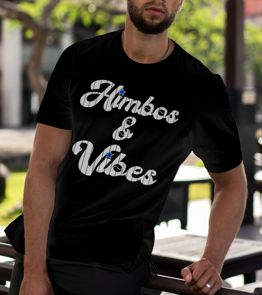 Himbos And Vibes Baseball Philadelphia Pinstripe Style With Stars T-Shirt