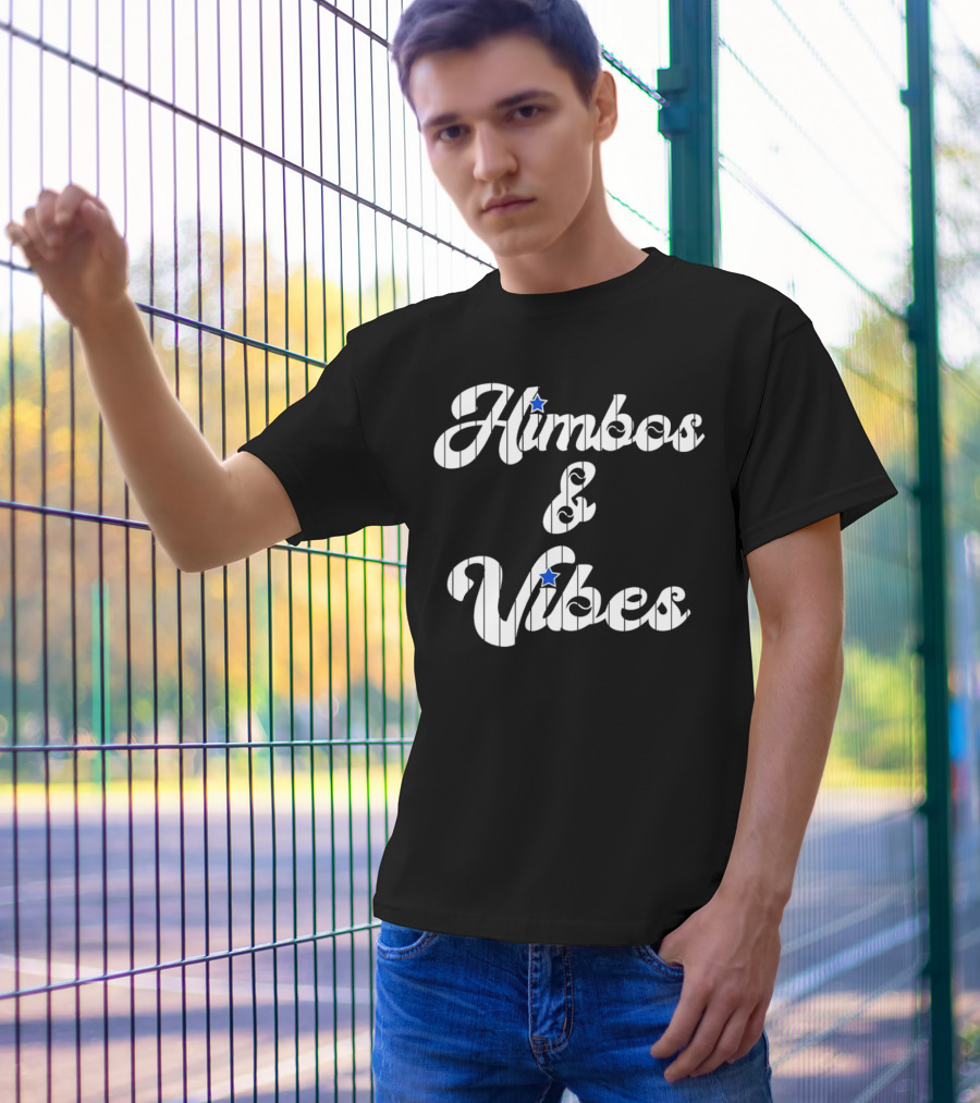 Himbos And Vibes Baseball Philadelphia Pinstripe Style With Stars T-Shirt