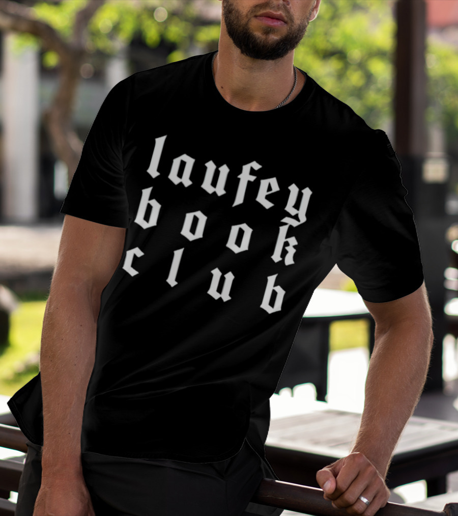 Laufey Book Club Gothic Font T-Shirt