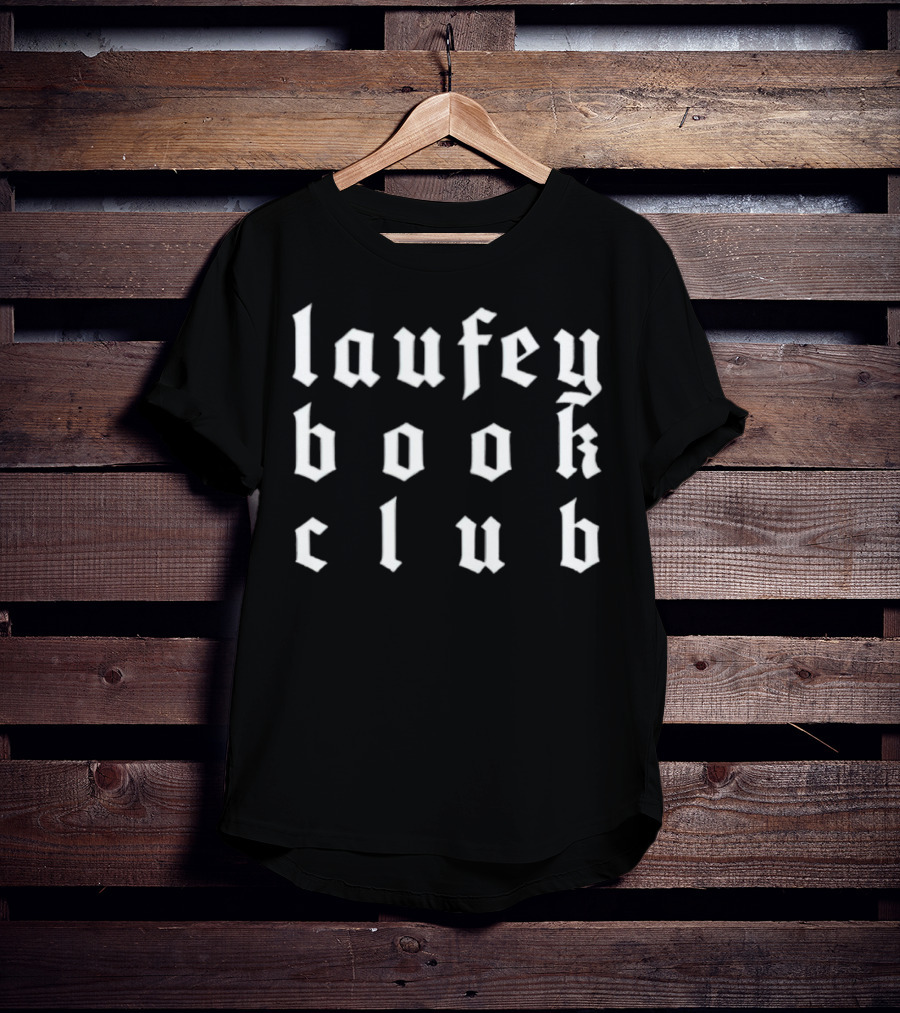 Laufey Book Club Gothic Font T-Shirt
