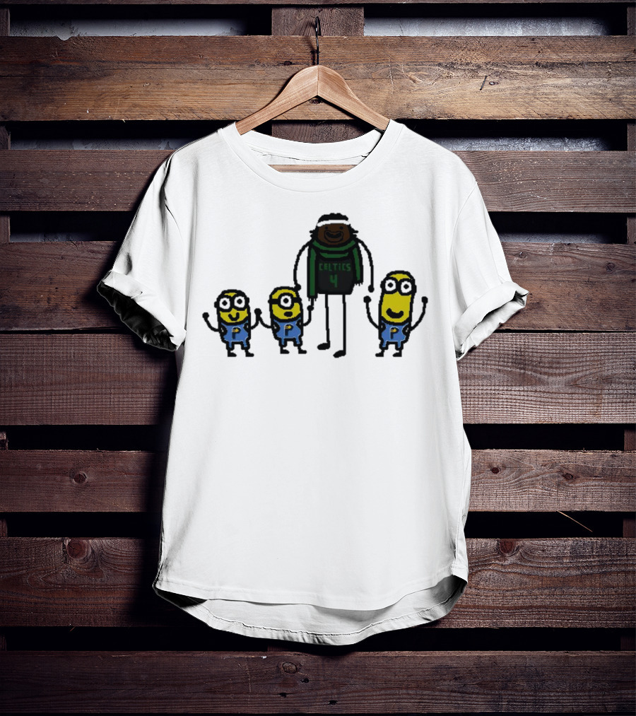 Boston Celtics Jrue Holiday Gru Holiday Minions T-Shirt