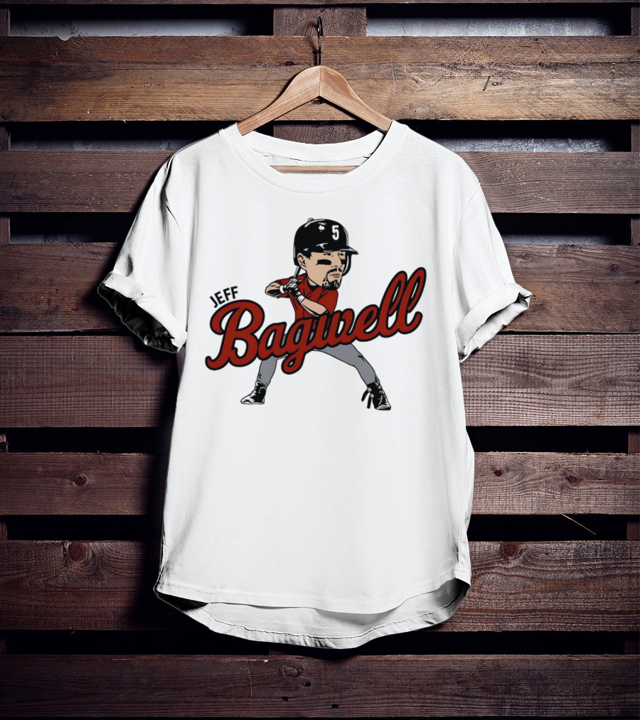 Jeff Bagwell Houston Astros Caricature Baseball T-Shirt