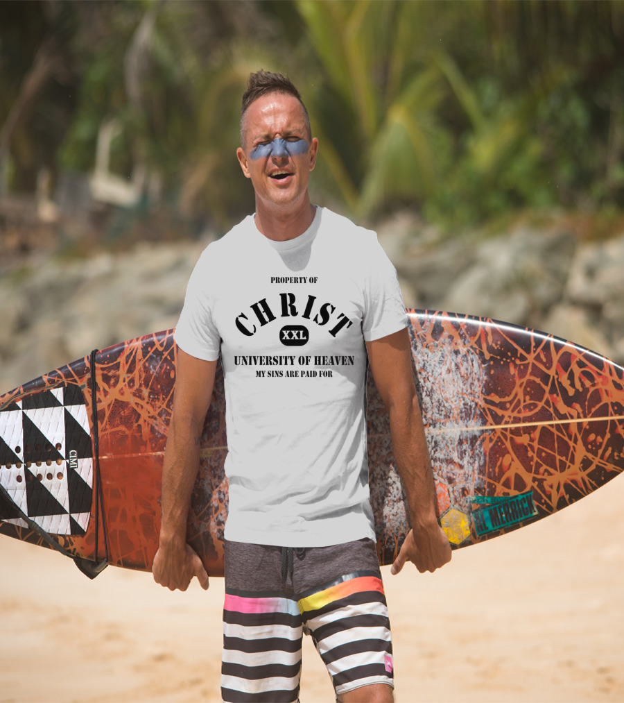 Property Of Christ XXL University Of Heaven My Sins Are Paid For T-Shirt