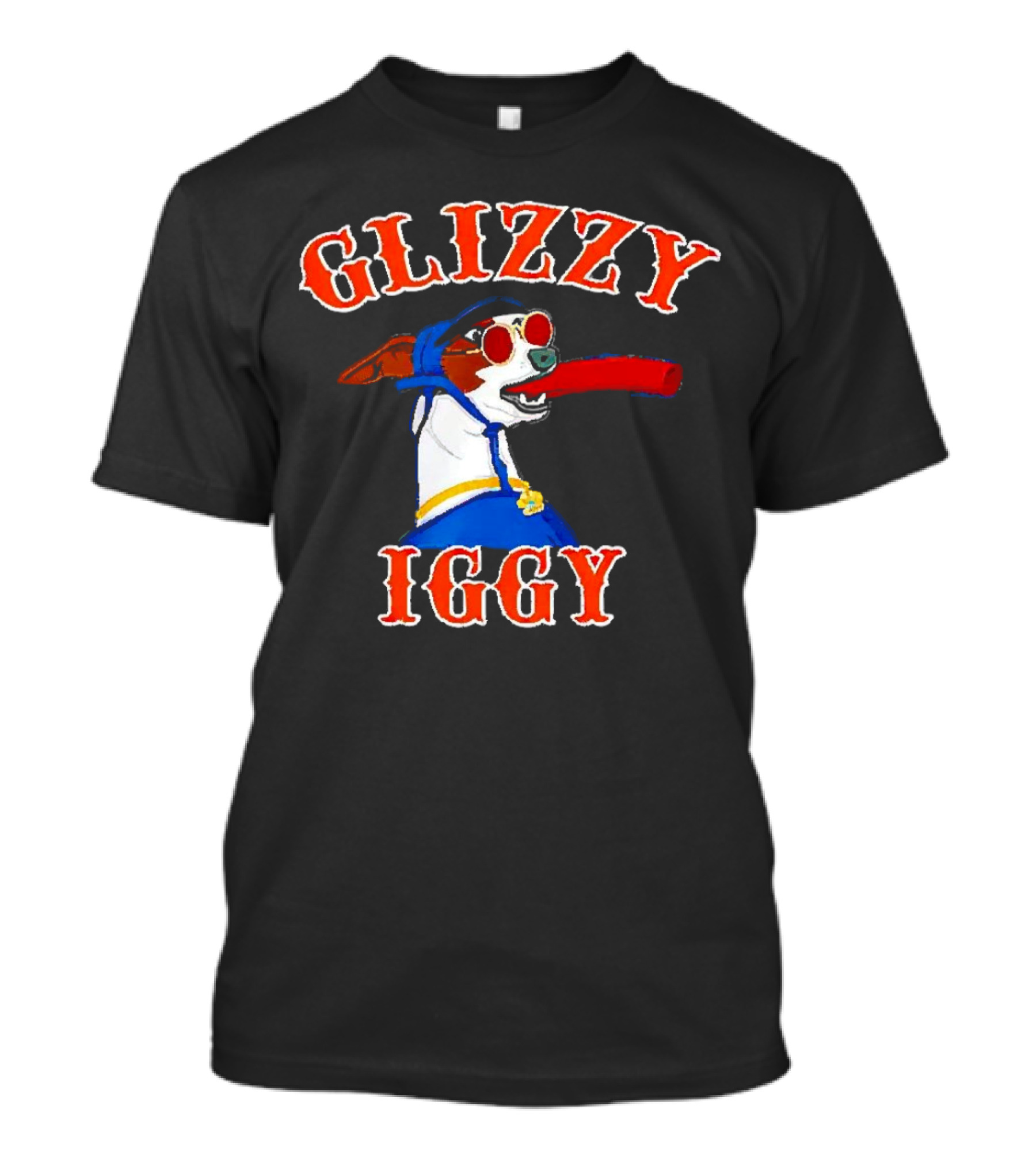 Glizzy Iggy Dog New York Mets Fun Canine Baseball T-Shirt