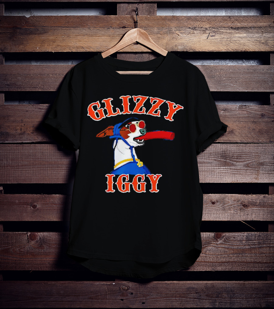 Glizzy Iggy Dog New York Mets Fun Canine Baseball T-Shirt