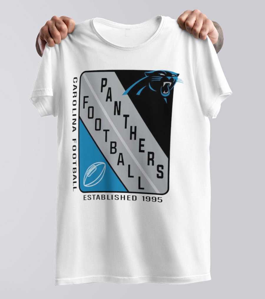 Carolina Panthers Football Shield Established 1995 T-Shirt