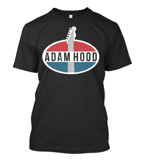 Adam Hood Vintage Guitar Headstock Oval Sign T-Shirt