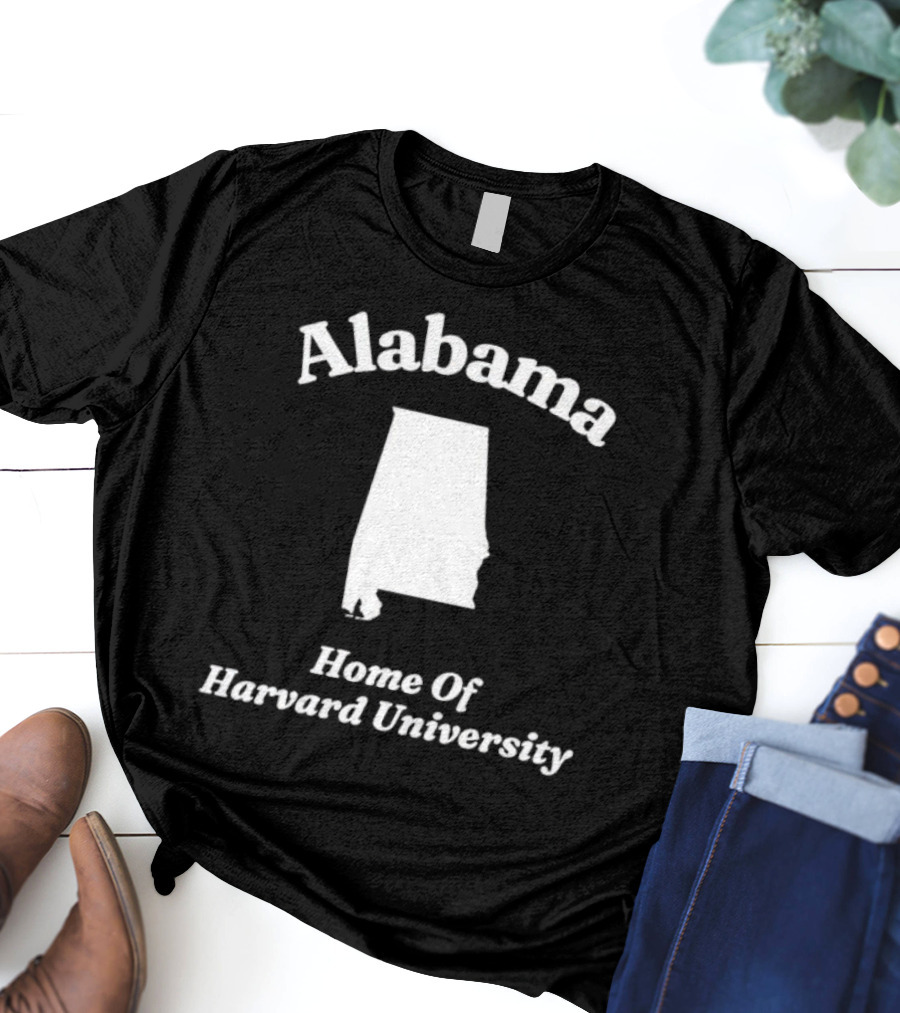 Alabama Home Of Harvard University Map T-Shirt