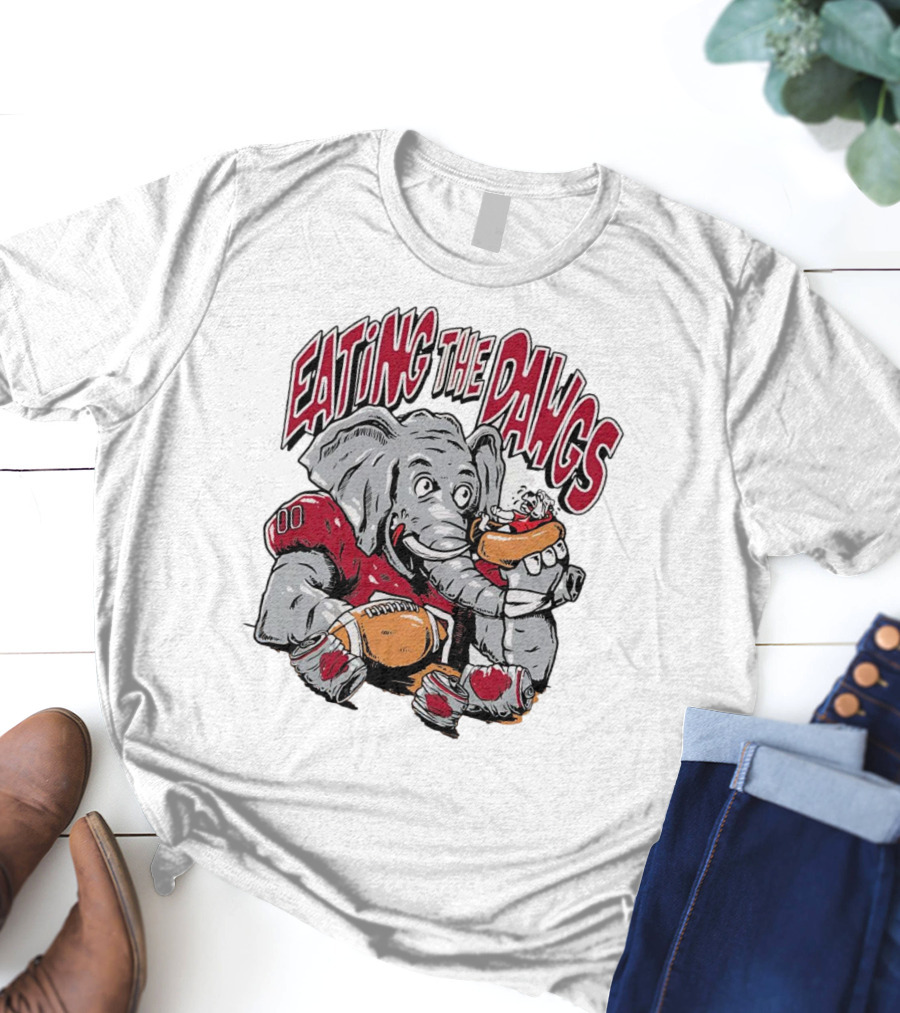 Alabama Crimson Tide Eating The Dawgs Defeat Georgia Bulldogs T-Shirt