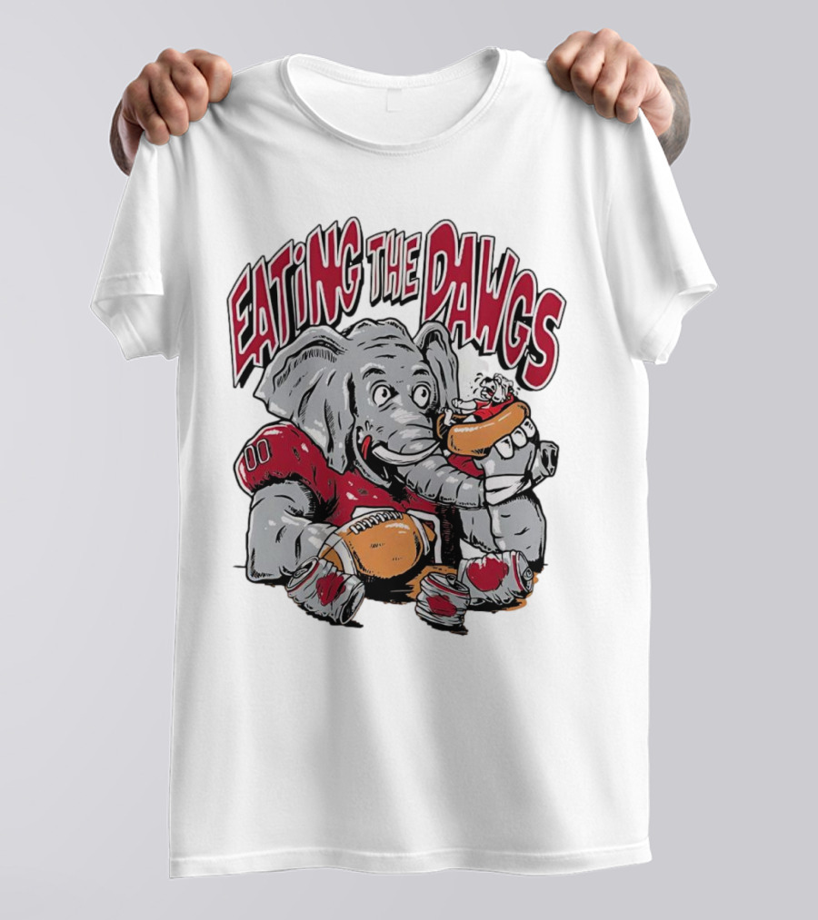 Alabama Crimson Tide Eating The Dawgs Defeat Georgia Bulldogs T-Shirt