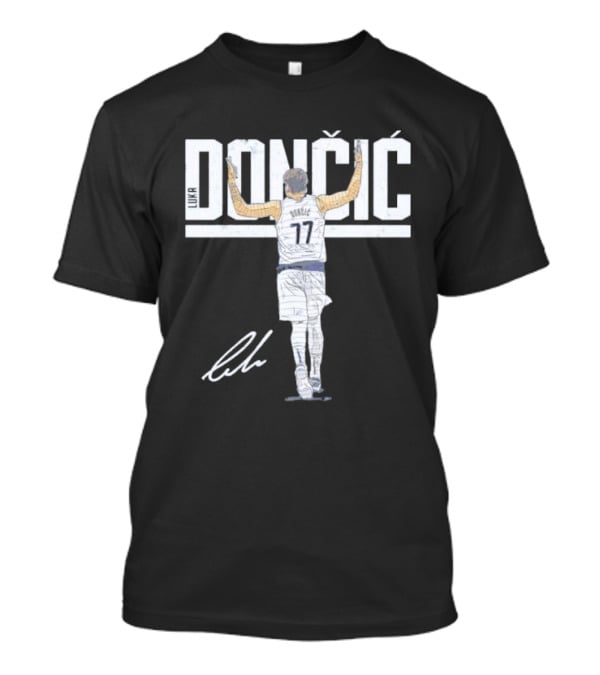 Luka Doncic Dallas Mavericks Dončić 77 Signature T-Shirt