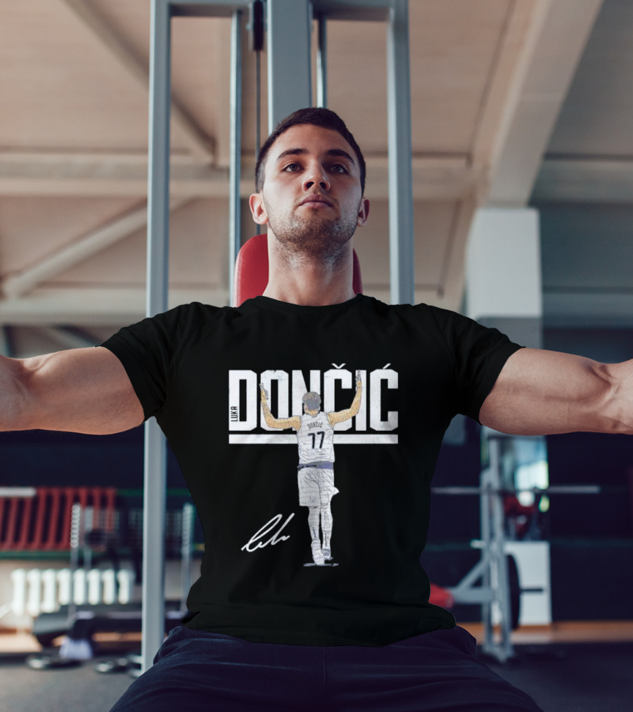Luka Doncic Dallas Mavericks Dončić 77 Signature T-Shirt