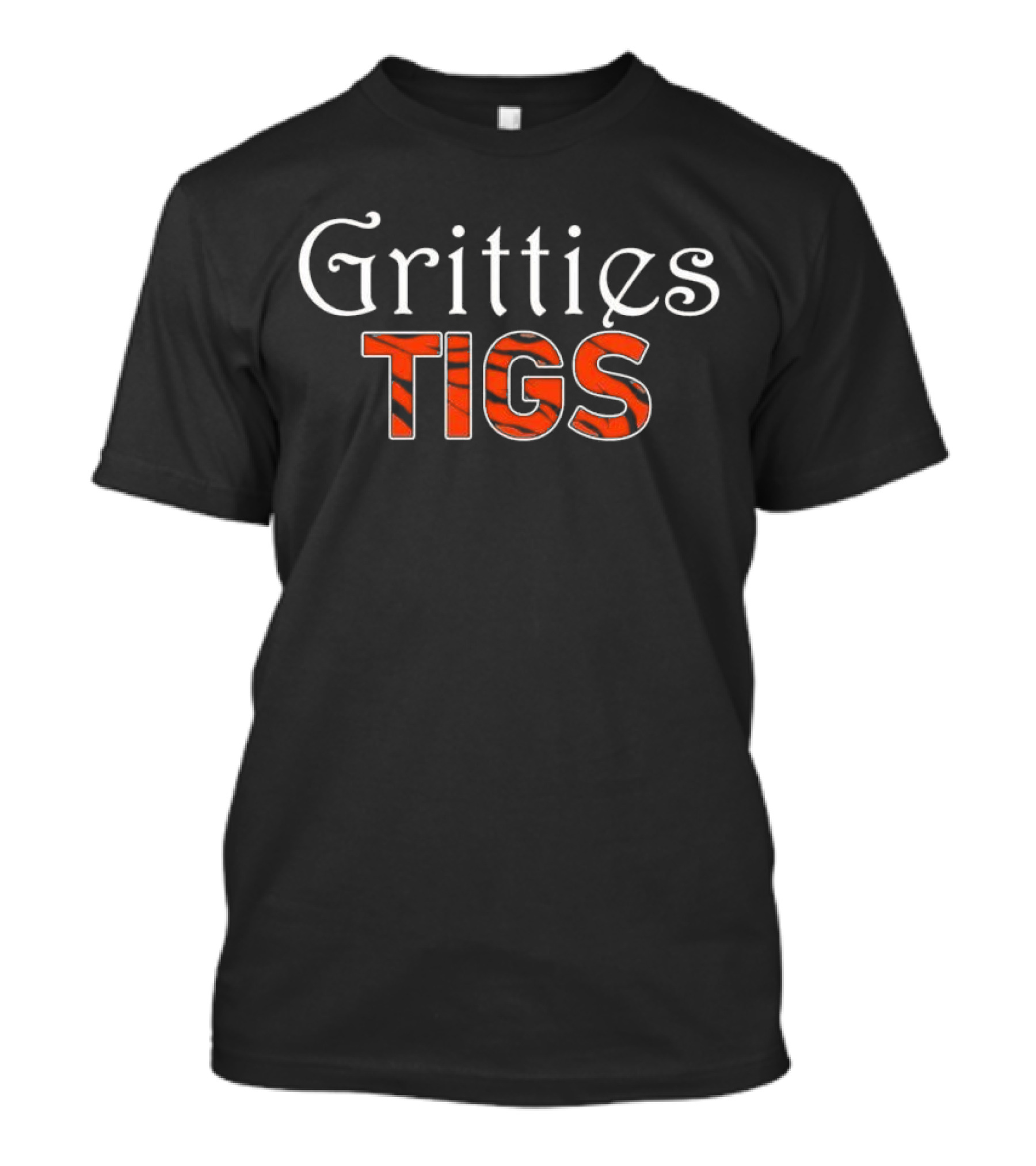 Gritties Tigs Detroit Tigers Tiger Stripe T-Shirt