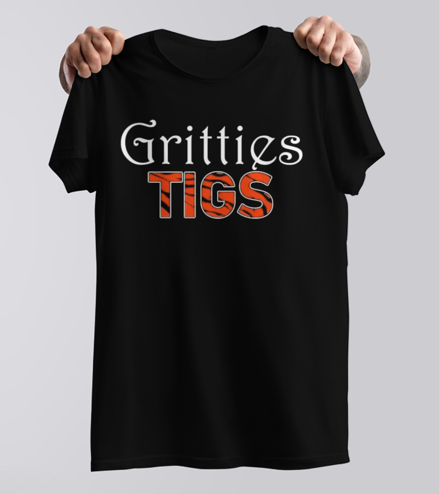 Gritties Tigs Detroit Tigers Tiger Stripe T-Shirt