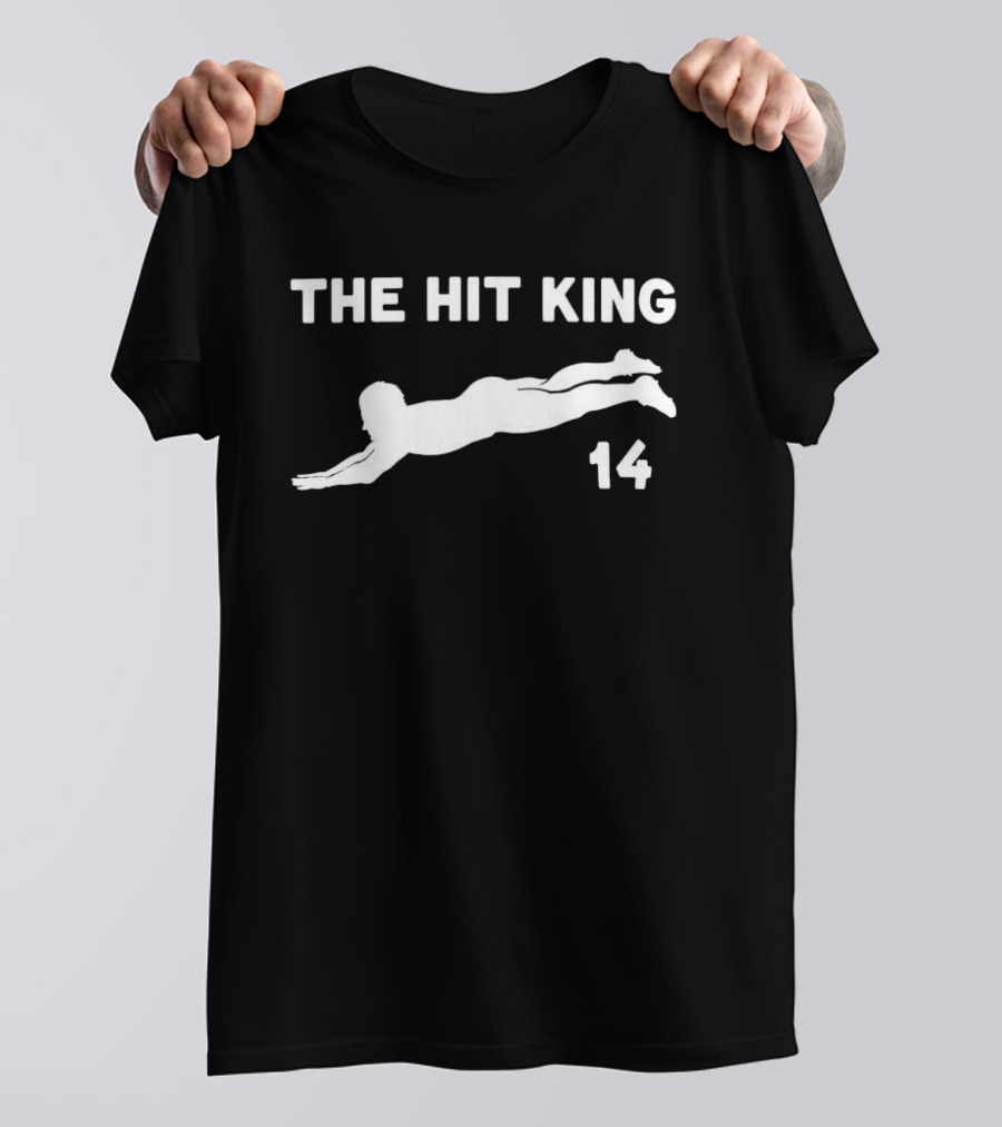 The Hit King 14 Pete Rose Charlie Hustle Iconic T-Shirt