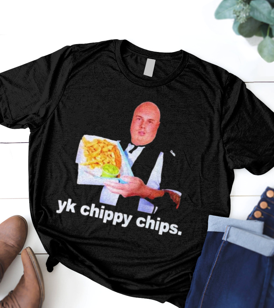 Cole Palmer YK Chippy Chips Dude Holding Fries T-Shirt