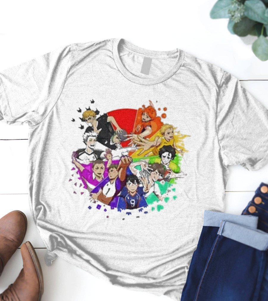 Haikyuu Happy Birthday To The Miya Twins Volleyball Team T-Shirt