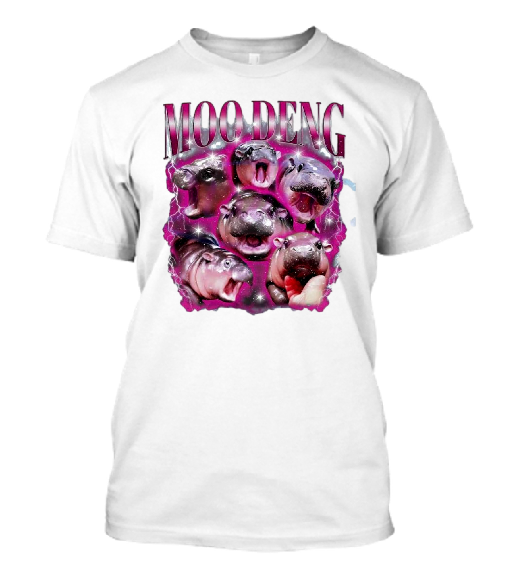 Moo Deng Hippo Humor Sublimation T-Shirt