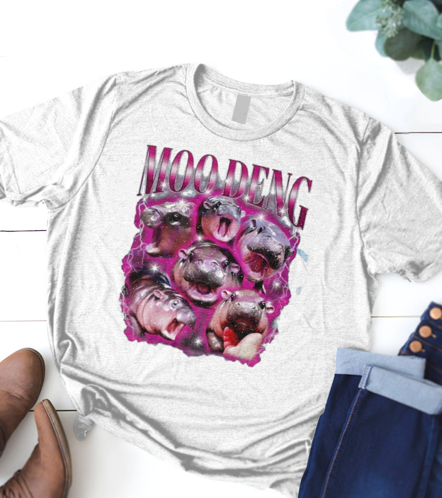 Moo Deng Hippo Humor Sublimation T-Shirt
