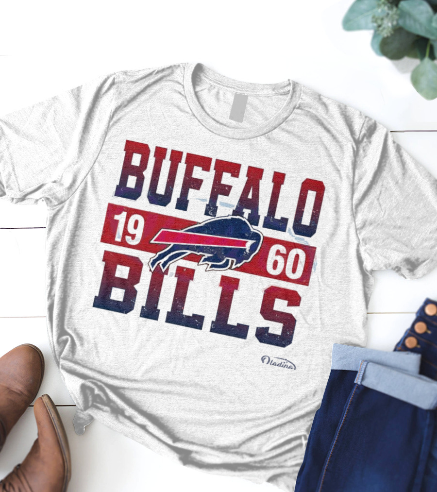 Buffalo Bills 1960 Retro Vintage Football Logo New Era T-Shirt