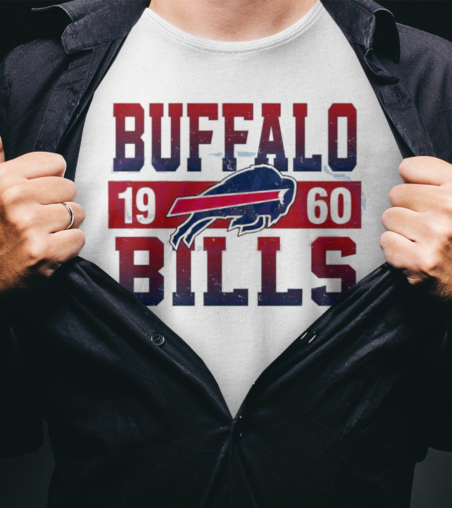 Buffalo Bills 1960 Retro Vintage Football Logo New Era T-Shirt