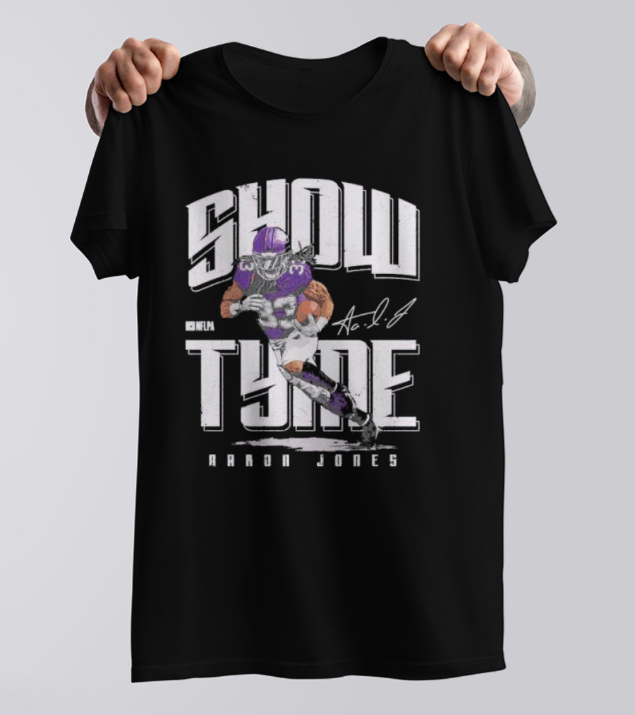 Show Tyme Aaron Jones NFL Minnesota Vikings Signature T-Shirt