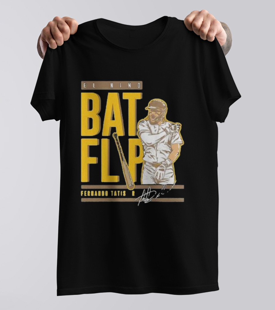 El Nino Bat Flip Fernando Tatis Jr. Signature San Diego Padres T-Shirt