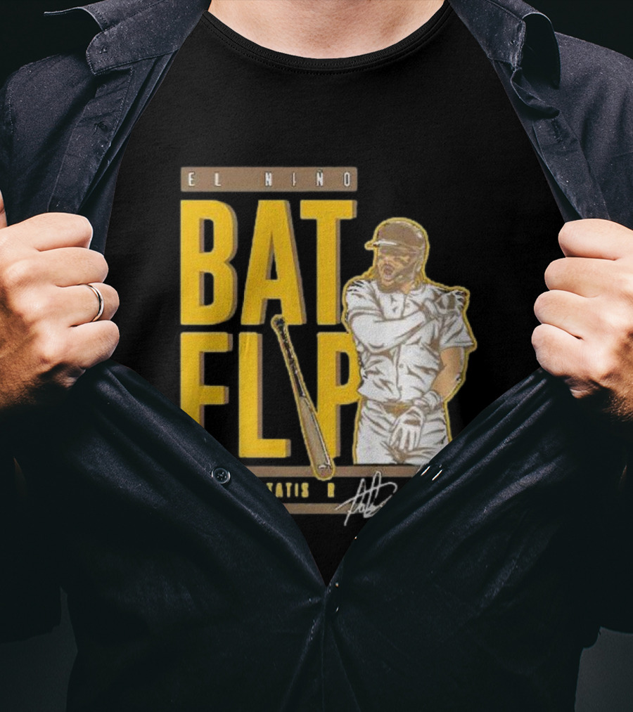 El Nino Bat Flip Fernando Tatis Jr. Signature San Diego Padres T-Shirt