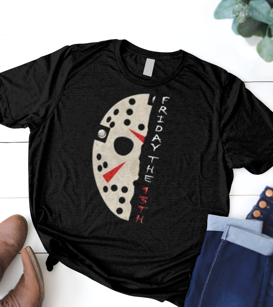 Jason Voorhees Mask Friday The 13th Vintage T-Shirt