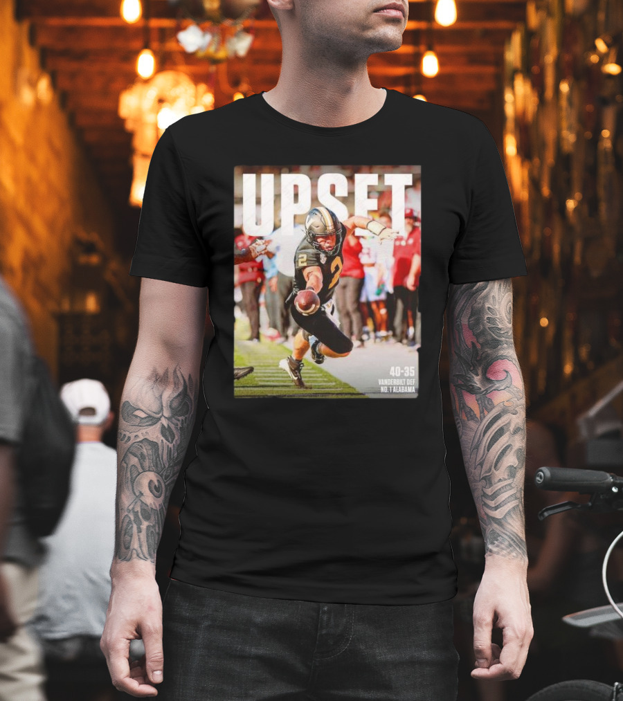 Upset 40-35 Vanderbilt Def No 1 Alabama T-Shirt