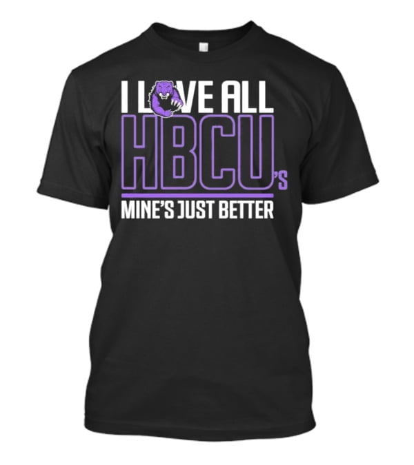 I Love All HBCUs Mine's Just Better With Purple Bear T-Shirt