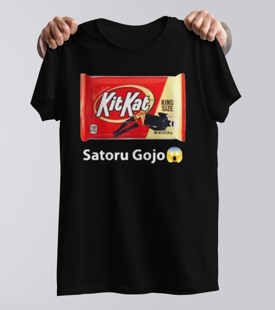 Mr. Goofy Ahh Kit Kat Satoru Gojo King Size T-Shirt