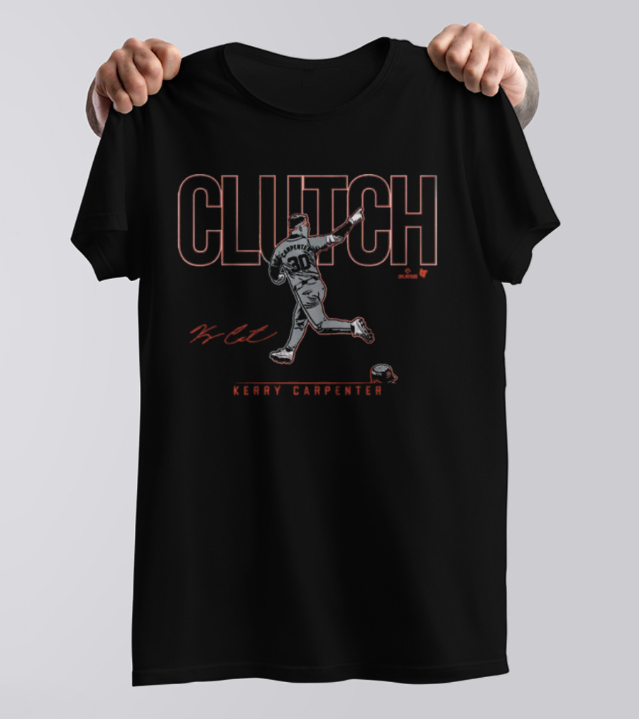 Kerry Carpenter Clutch Baseball Signature Player 30 T-Shirt