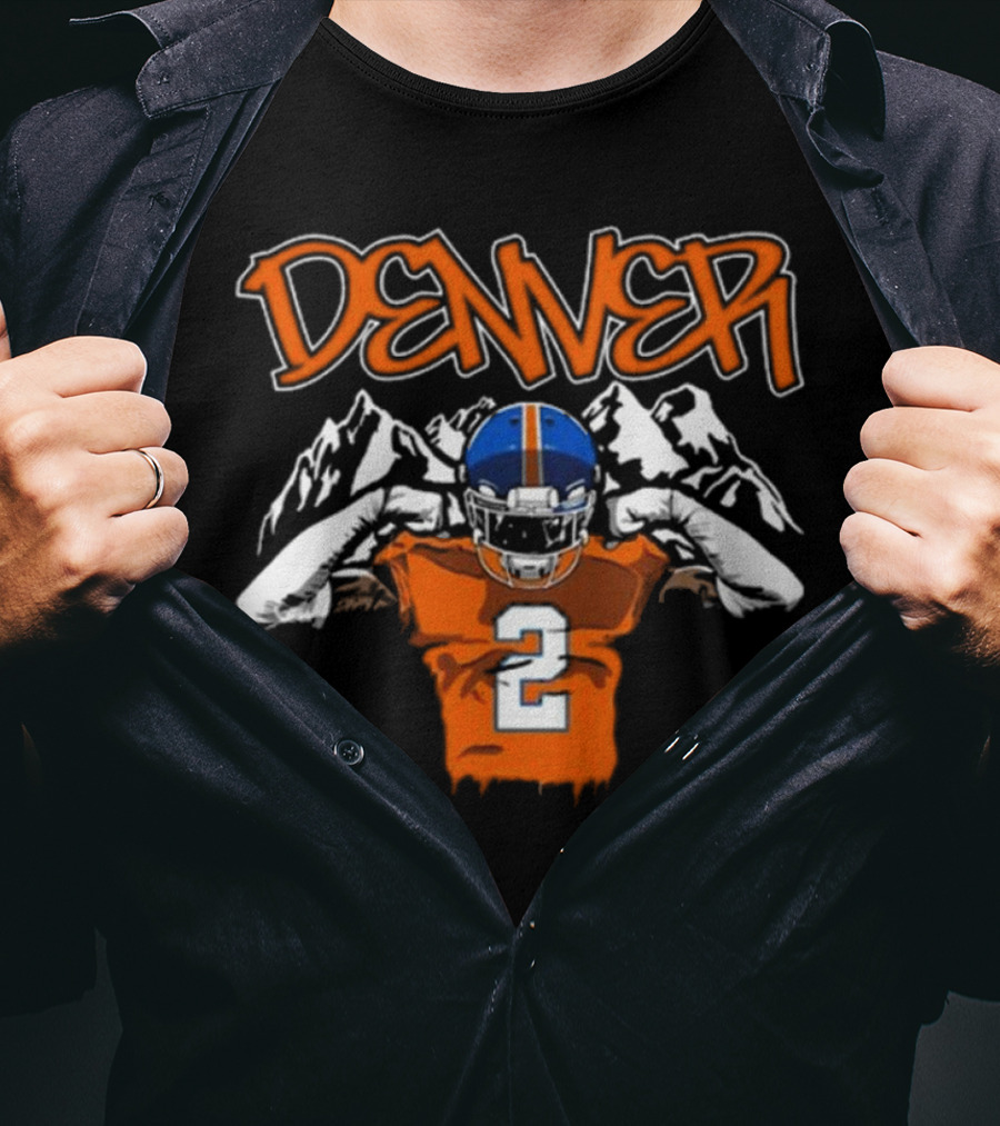 Denver Pat Surtain II Number 2 Football T-Shirt