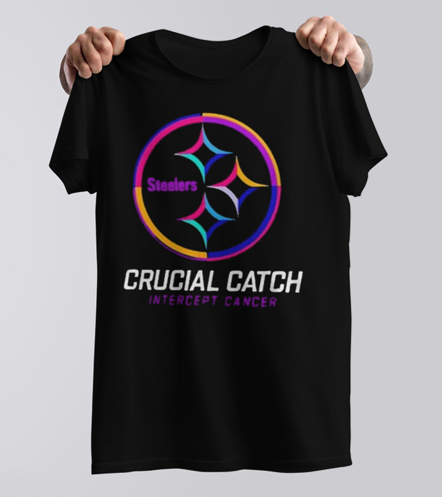 Steelers Crucial Catch Intercept Cancer T-Shirt